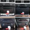 For BMW 3 Series E90 E92 E93 2005-2012 Car Interior Accessories Center Control Air Conditioner CD Control Panel Frame Trim Black