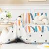Line Graffiti Sofa Cover Towel  New Stars Sofa Cushion Lazy One Piece of Four Seasons Universal Chenille Blanket Carpet