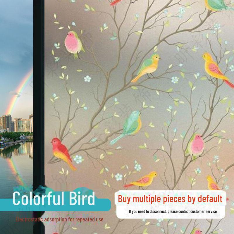 Nordic Privacy Frosted Window Film: Light-Transmitting & Anti-Peeping for Household and Bathroom Glass