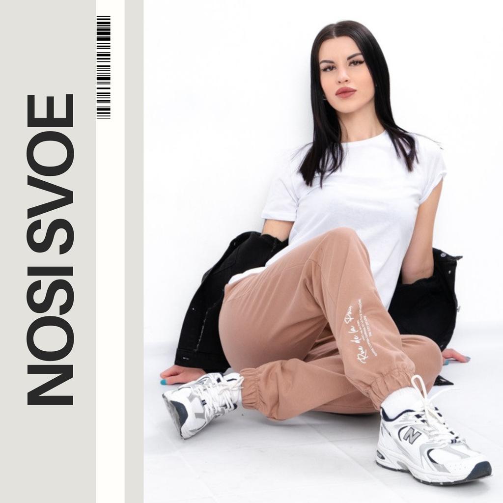 Women’s Everyday Joggers – Comfortable Fit, Elastic Cuffs, Soft Two-Thread Fabric, Any Season, 8391-057-33 HC