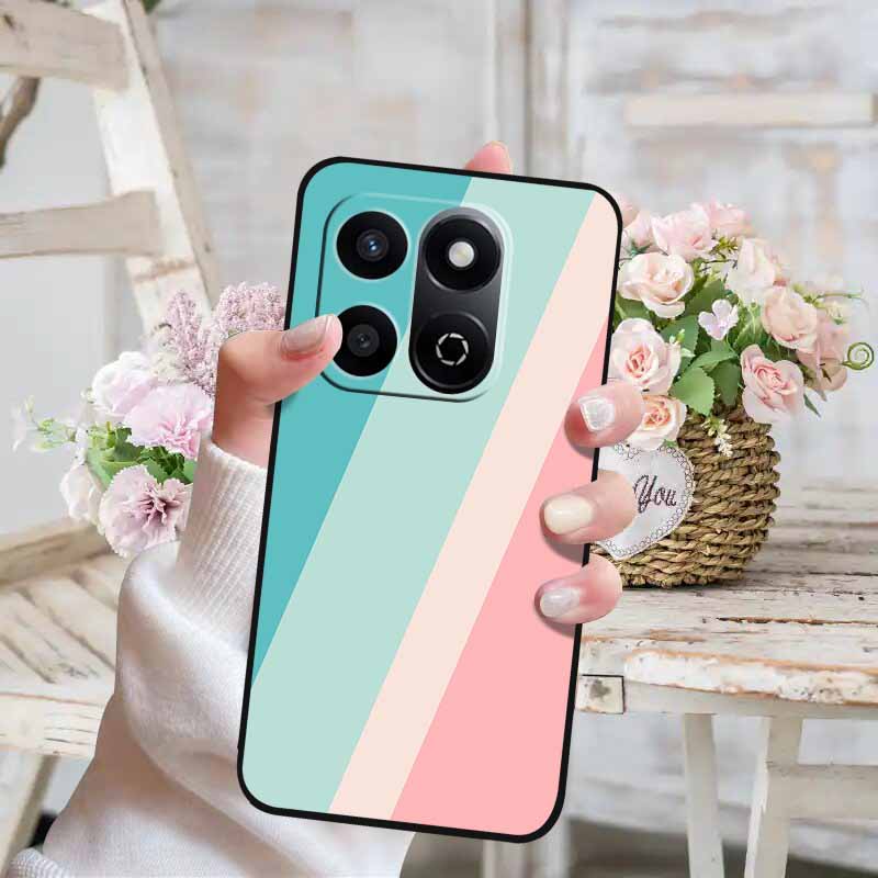 Soft Silicone Case For Honor X7c 4G 5G Cover Cat Painted Lovely Back Cover for Huawei Honor X7C 5G Phone Case HonorX7C TPU Para