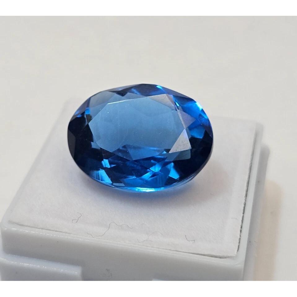 Stunning Blue Tanzanite Making Ring Natural Oval Cut 12 Ct Certified Gemstone
