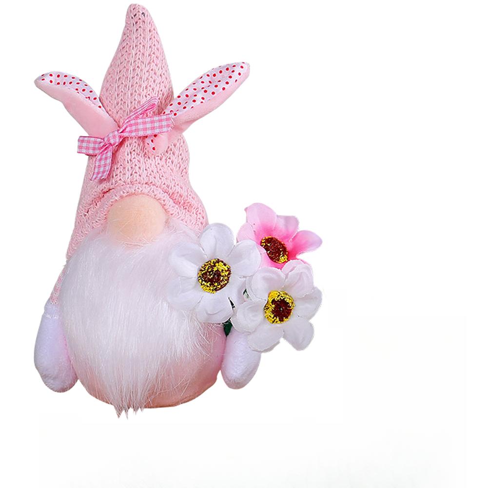 

Easter Bunny Plush Toy Faceless Doll Soft Cotton Filled Rabbit for Home Easter Party Decorations and Gifts for Children