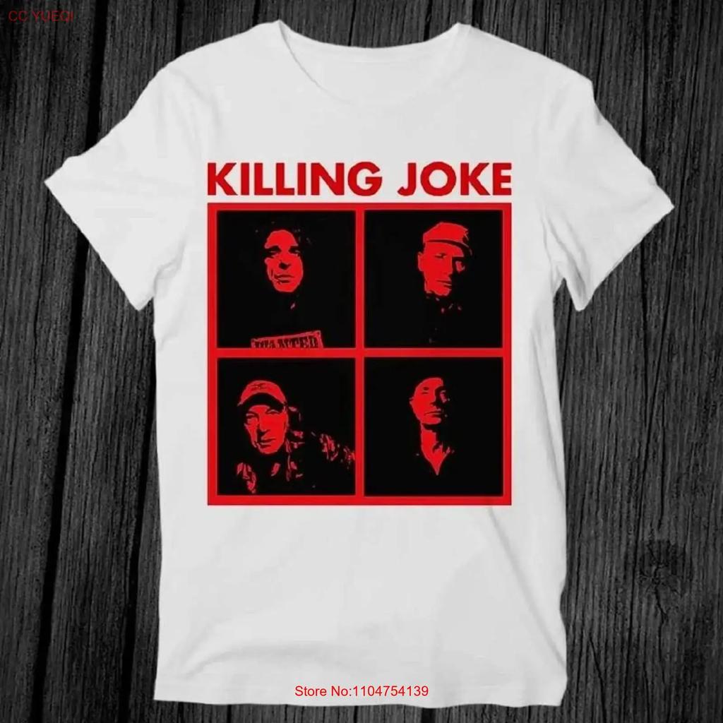 ZC136 Killing Joke Turn To Red T Shirt Adult Cool Musi Vintage Washed Designer Clothes Streetwear Stretched Fashion Versatile