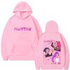 Movie KPop Demon Hunters Hoodie Rumi Mira Zoey Graphic Sweatshirt Men's Women's Fashion Oversized Fleece Pullover