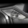 For Chevrolet Equinox 2025 2026 4PCS Black Stainless Steel Car Door Speaker Decoration Cover Trim Interior Accessories