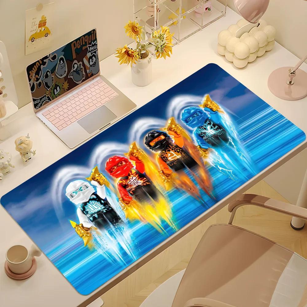 Game NNinjago Masters SSpinjitzu Mouse Pad Desk Mat Large Nonslip Antifray Keyboard Ergonomic Office Rubber PC Home Custom
