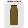 UR2026 Women's Linen Blend A-line Skirt