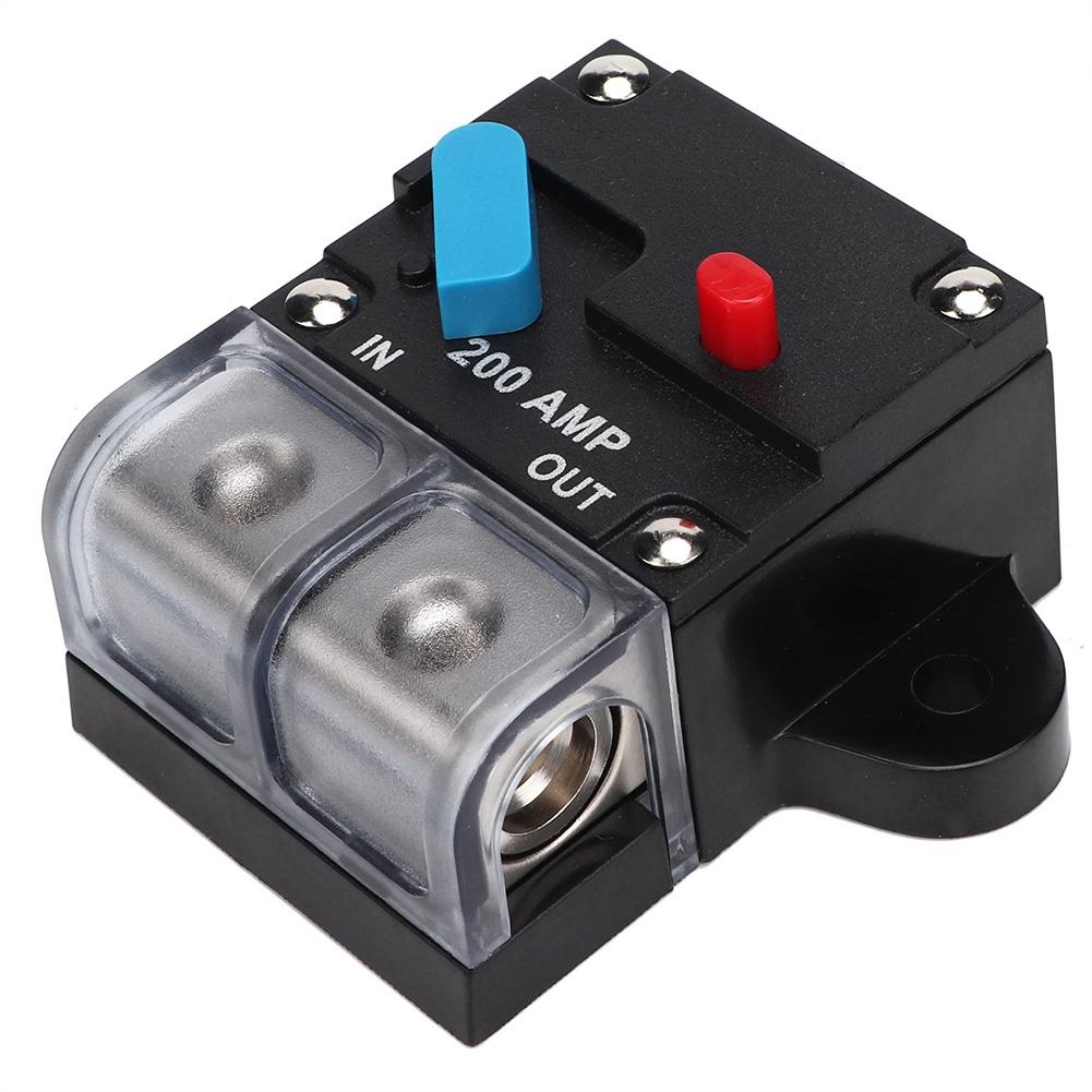 

80A 300A Car Resettable Circuit Breaker Self recovery Fuse Manual Reset Button 200A