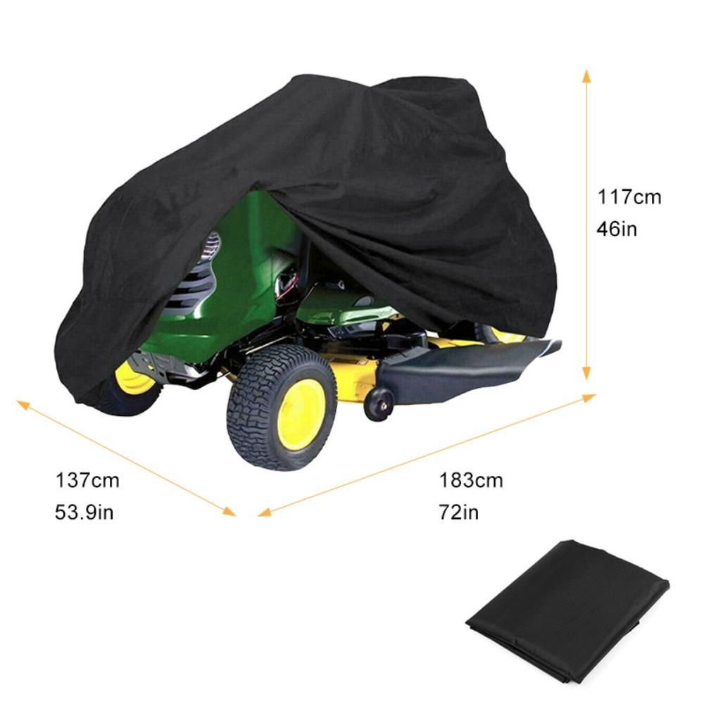 

Oxford Lawn Tractor Cover Water Resistant Waterproof Cover Outdoor Tractor Cover Outdoor Equipment чёрный