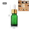 5-100ml Green Glass Essential Oil Bottle, Light-Resistant Refillable Dropper, Empty Serum Blending Container