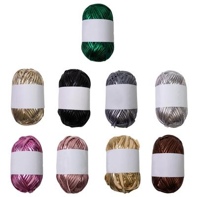 43.74yd Metallic Tshirt Yarn Fabric Cloth Knitting Yarn for Handmade Bag Purse Wallet Blanket Cushion Mug Pad Crocheting