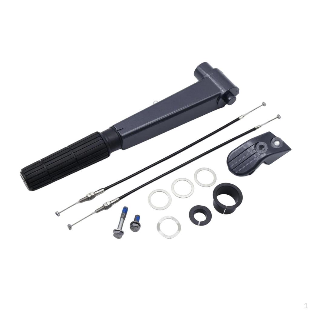 Steering Tiller Handle with Cable 2Stroke Cables Replacement for Boat Owners,