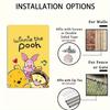 Disney Winnie the Pooh Metal Wall Art - 20.32x30.48 Cm, Vibrant Cartoon Decor Featuring Tigger, Piglet, Eeyore & More, Durable M