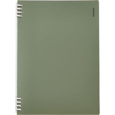 King Jim Teflaine Ring A4 30-Hole Notebook, Portrait, Green, CN9856TE-G