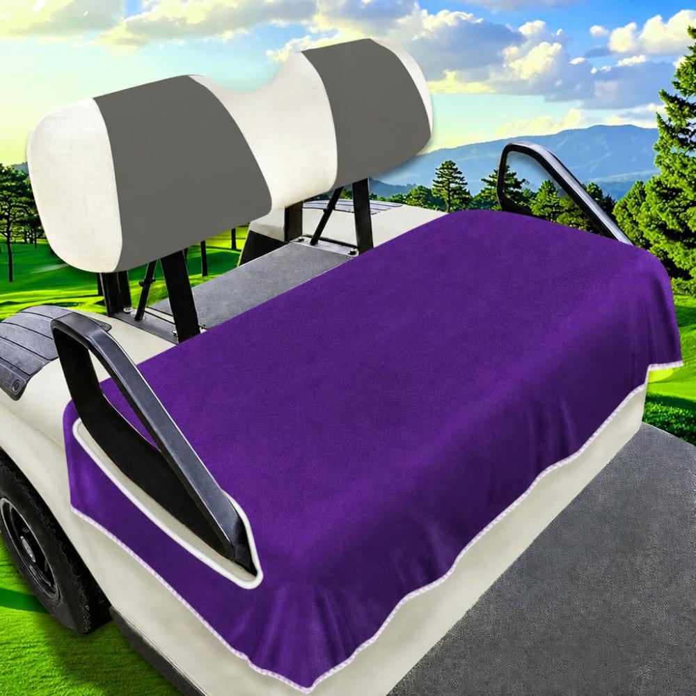 Breathable Golf Cart Seat Cover Keeps Seats Dry Comfortable Golf Cart Seat Towel Blanket Non-Slip Golf Cart Accessories