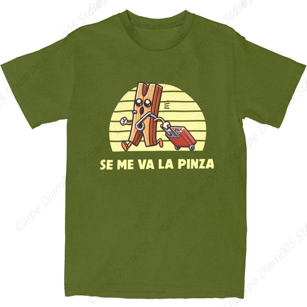 T-Shirt Se Me Va La Pinza Pure Cotton T Shirts Fashion Tshirt for Man Y2K Funny Design Short Sleeve Tees