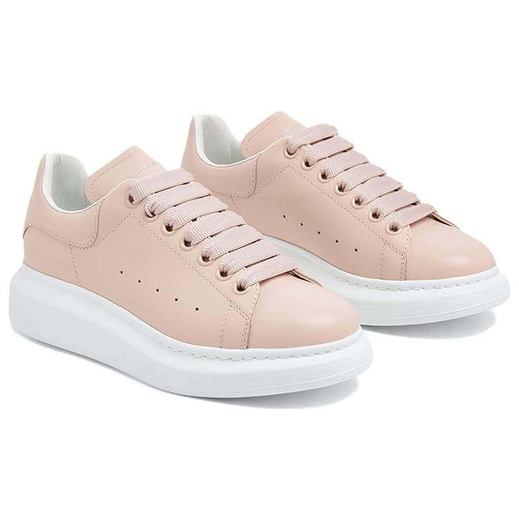 Alexander Mcqueen Oversized Larry Leather Sneakers 'Pink White' Women's 718139WHGP56856
