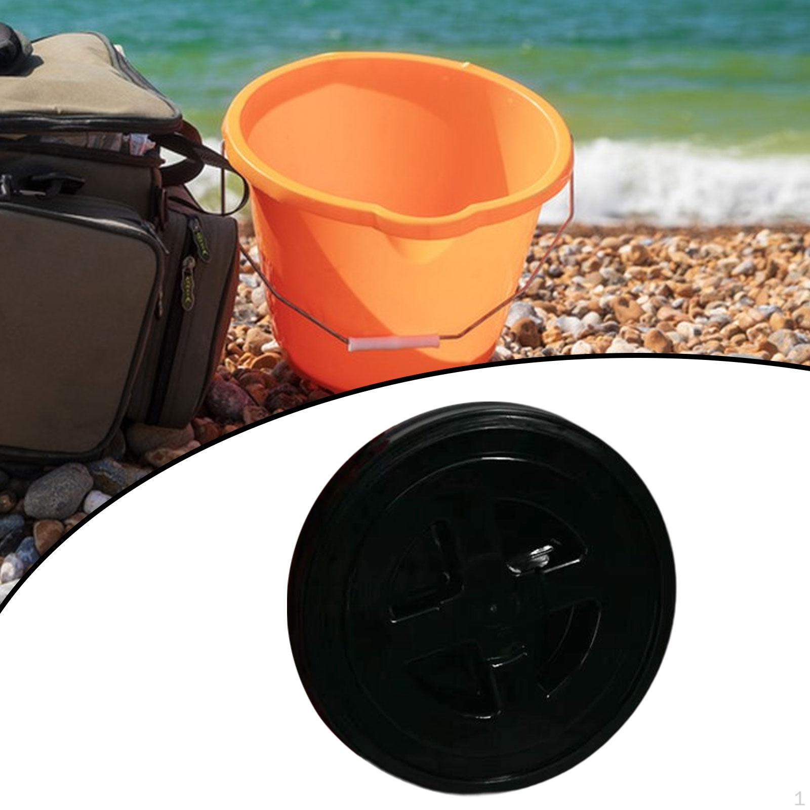 

12-дюймовая крышка с закруткой для 5-галлонного ведра, идеально подходит для зерна и корма для домашних животных чёрный