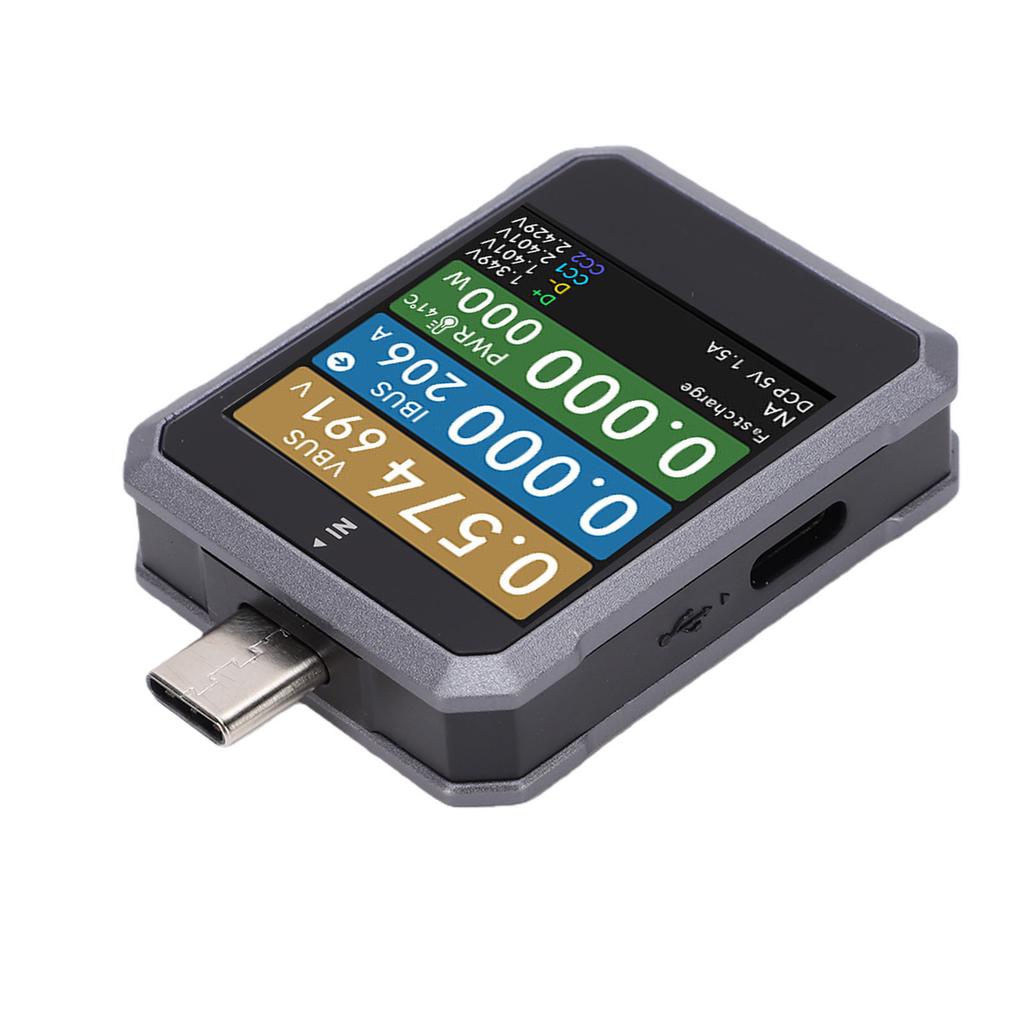 USB C Tester High Precise Voltage Current Power Meter Type C Fast Charge Protocol Detector