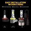 AUXITO H8 H11 LED Headlight Kit Low Bulbs Super Bright 6500K White 40000LM USEOA