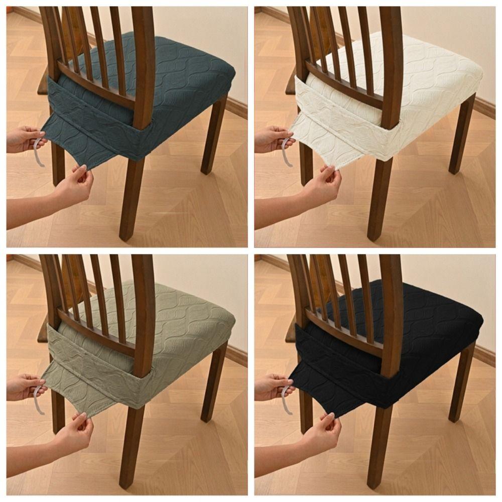 with Ties Seat Cushion Cover Non-Slip Seat Protector Stretchable Chair Slipcover  Kitchen