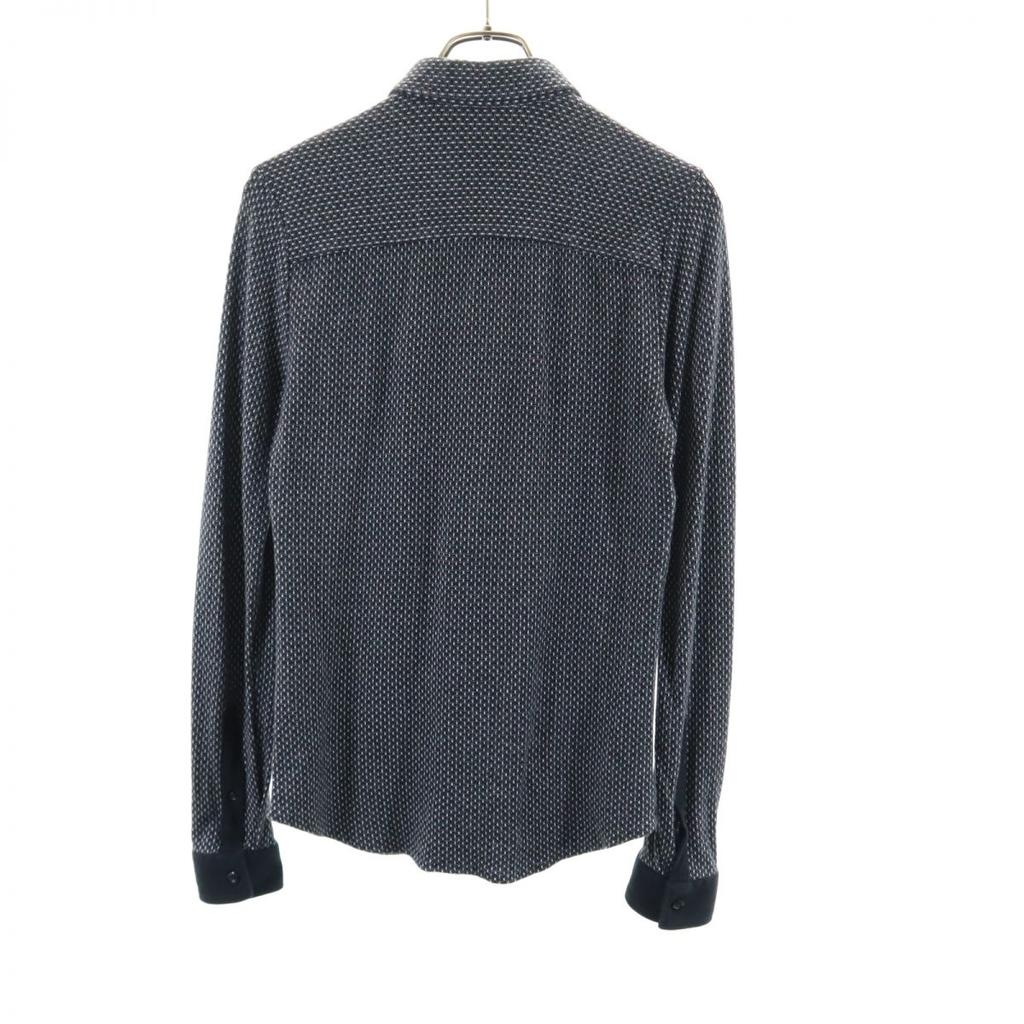 Emporio Armani Long sleeve knit shirt S black Men's Used