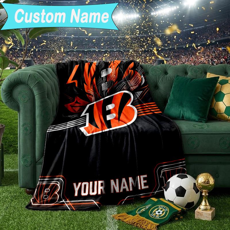 Custom Name Blanket Cincinnati Browns Legacy Blanket Bedding Blanket for Travel, Camping, Living Rooms, Offices, Sofas, Fan Christmas gift