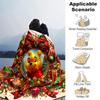 Christmas Winnie Pooh Blanket Soft Throw Blanket For Home Bedroom Bed Sofa Travel Office Solid Christmas Blanket