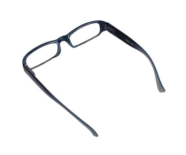 Bayline Stylish Square Reading with Hard 201A Glasses, Unisex, Case, (+1.5mm, Black)