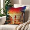 Game F-Final Fantasy VII Rebirth cushion cover Pillow Case Pillowcase Soft Skin Friendly & Comfortable with a Hidden Zipper
