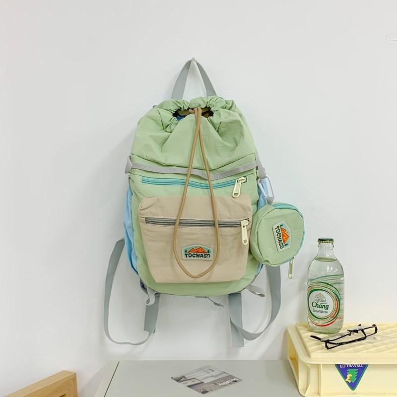 School bag summer cute foreign style dopamine leisure mountaineering light travel versatile outdoor shoulder back