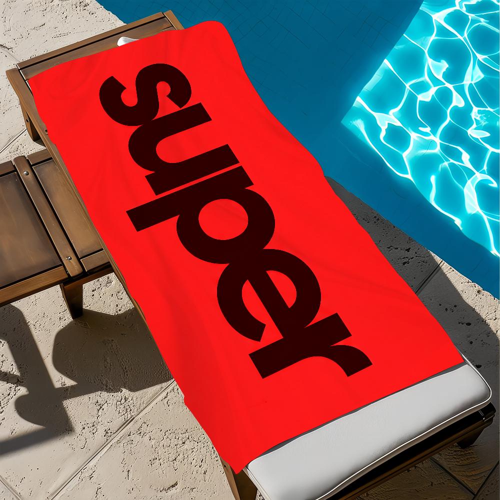 S-Superglide-es LOGO LUXURY Towel Large Quick-Drying Microfiber soft Beach Towel for Travel Fitness Sauna Bathing Camping
