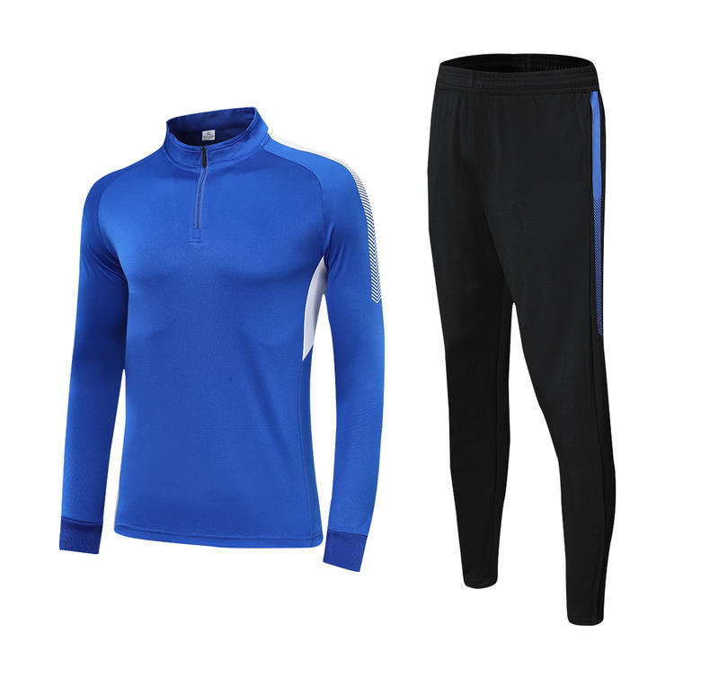 Autumn and winter football jersey suit boys and girls sports suit training jersey college jersey adult football jersey 2xs