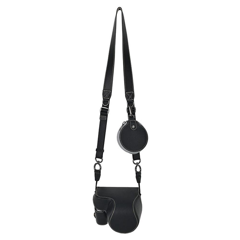 Custodia Borsa per Fotocamera in Ecopelle con Stampa Palmare ZVE10II per Sony ZVE10 Mark II M2 ZVE10II Copertura Apertura Batteria Con Cinturino