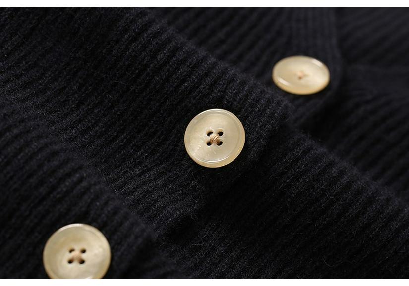 Women's V-Neck Retro Wool Sweater Vest, Fish Scale Knit, Hollow Out, Autumn/Winter Cape Style