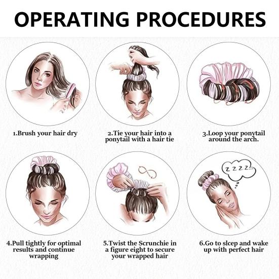 1/2 Pz Bigodino per Capelli Senza Calore Donna Dormire Notte Bigodino Scrunchie Morbido Rullo per Capelli Fascia per Capelli Ricci Capelli Lunghi Medi Strumento per lo Styling