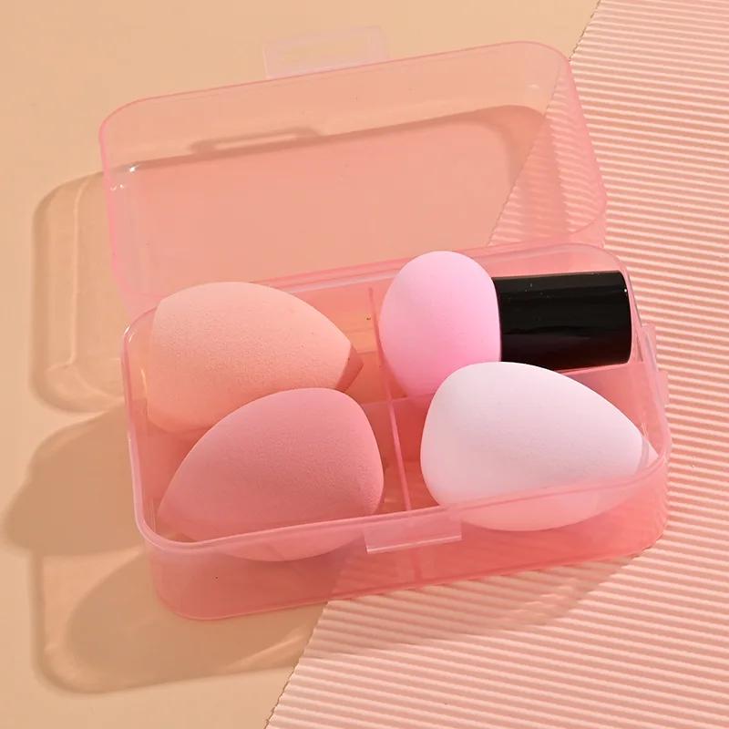 4Pcs Makeup Sponge Blender Beauty Egg Foundation Brush Cosmetic Puff Sponges Powder Puffs Women Make Up Accessories Beauty Tools