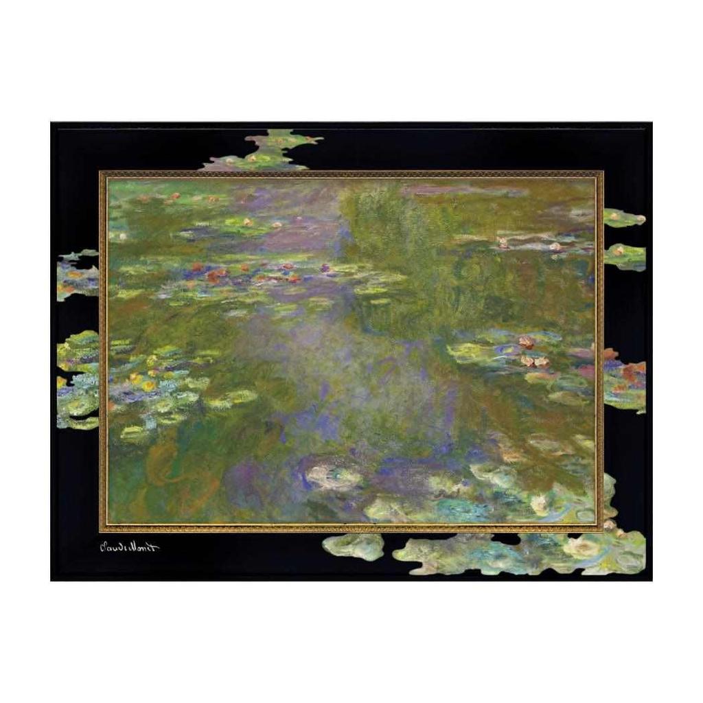 YouPower Big Art Frame LL W55xH42cm Monet Lilies ~Masterpiece Series~ "Water III"