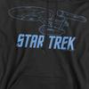 Star Trek Mens Enterprise Outline Hoodie