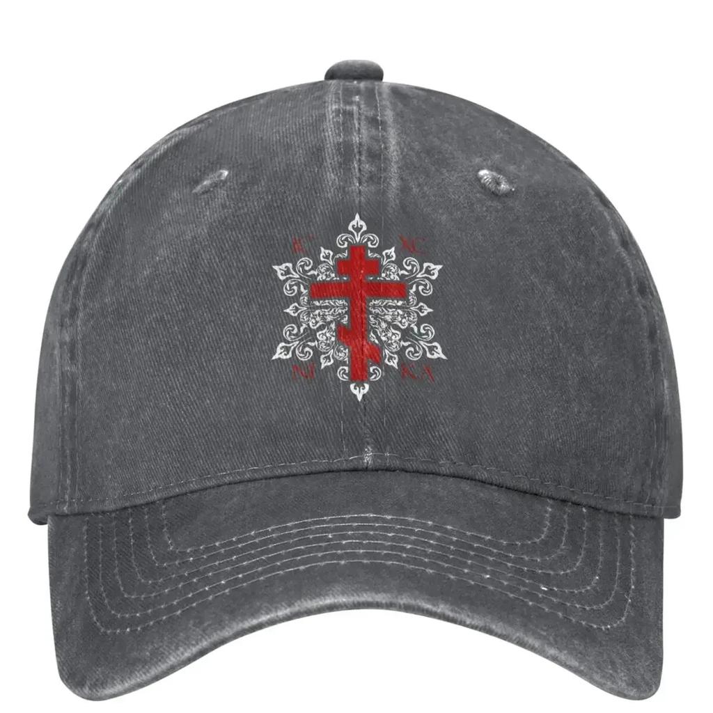 IC XC NIKA Ornate Cross Baseball Cap Trendy Couple Women Hip Hop Hats Design Outdoor Sport Baseball Caps Gift