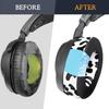 SOULWIT Cooling Gel Ear Pads for Steelseries Arctis Nova Pro Nova Replacement Ear Steelseries Headset Foam Head Thick Cooling Pads Snow Leopard Print