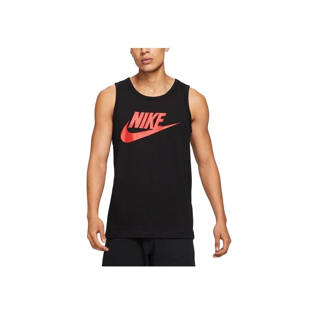 Nike Nsw Tank Icon Futura Casual Sports Logo Print Breathable Vest Men Tops Black AR4992-010