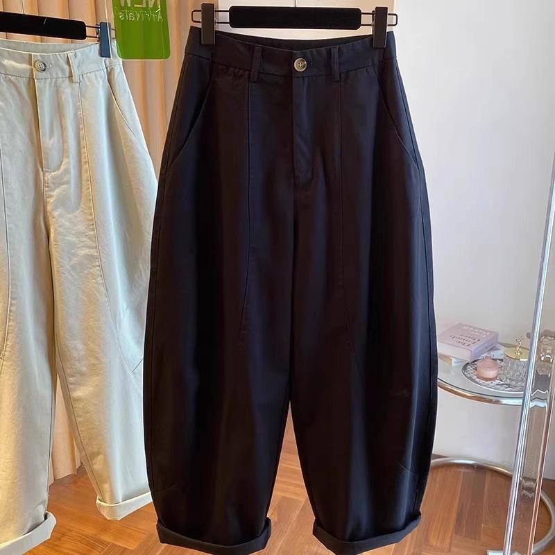 

2026 Versatile Korean Wide-Leg Scythe Pants: Women s Spring/Autumn Loose Slimming Trousers S (80-90 jin)