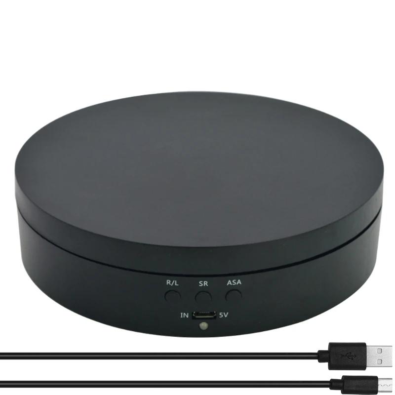 

Интеллектуальная вращающаяся стойка для дисплея с вращением на 360 градусов, зарядка через USB, моторизованная карусель, вращающаяся подставка для фотографии