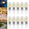 10/50/100x G4 LED Bulbs 12V 2W Bi-Pin Mini Light Bulbs AC/DC 12 Volt COB Silicone Lamps for Chandelier Under Cabinet Home Lighting Replacement