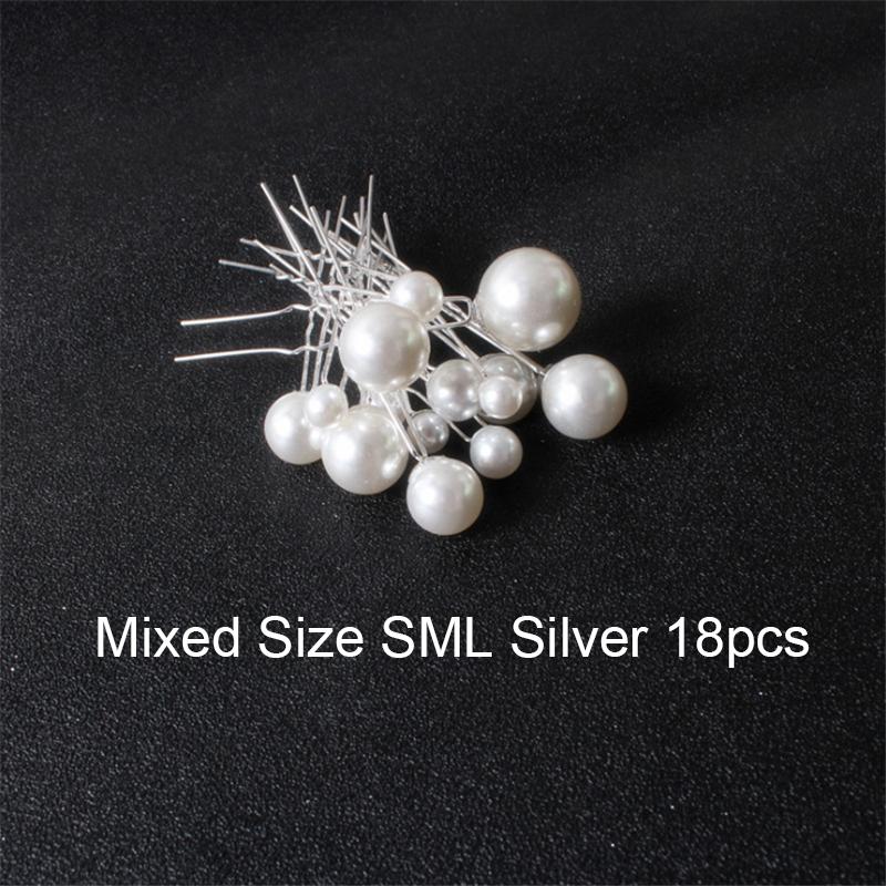 Simulated Pearls U-shaped Hair Pins Handmade Metal Clip Pins Women Girls Bridal Hair Accessories Wedding Hairstyle Design Tools