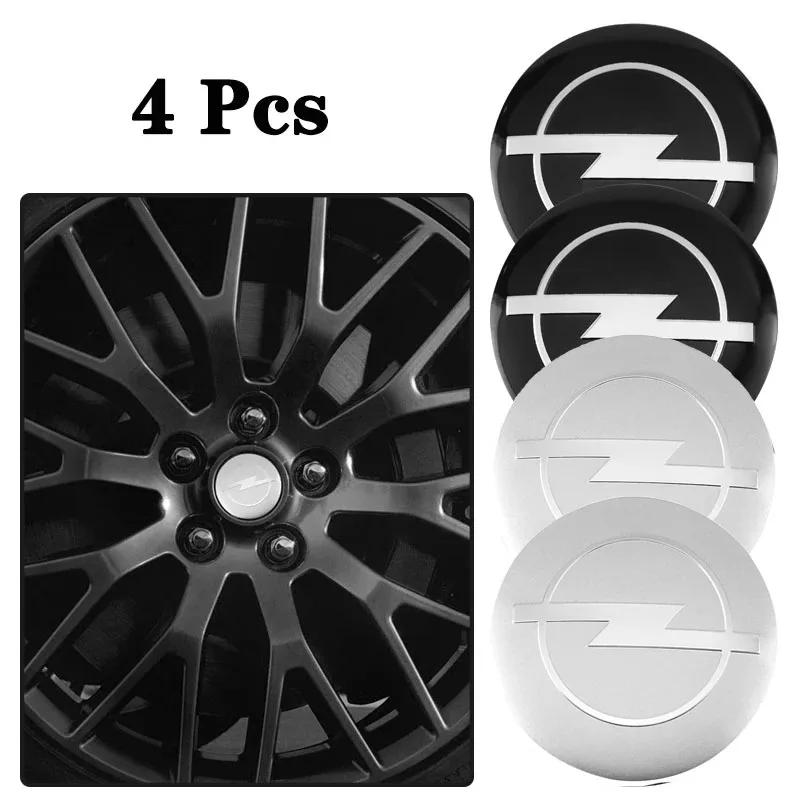 4 szt. naklejka logo Opel na kołpaki koła kołpak felga silikonowe emblematy Opel Nakładka środkowa koła samochodu Wodoodporna Pyłoszczelna
