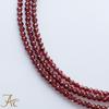 Necklace-compatible Glasses Chain Garnet 2mm Cut Beads Round (glass Cord) Stylish Mens Womens Mask Birthstone Power Stone Natural Amulet Warding Off