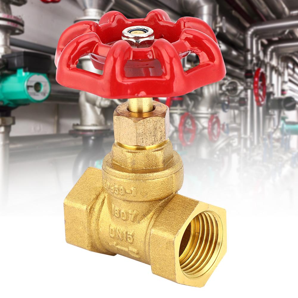 DN15 G1 2in Brass Globe Shut Off Valve Female Thread Two Seals Stop Valve for Water Gas